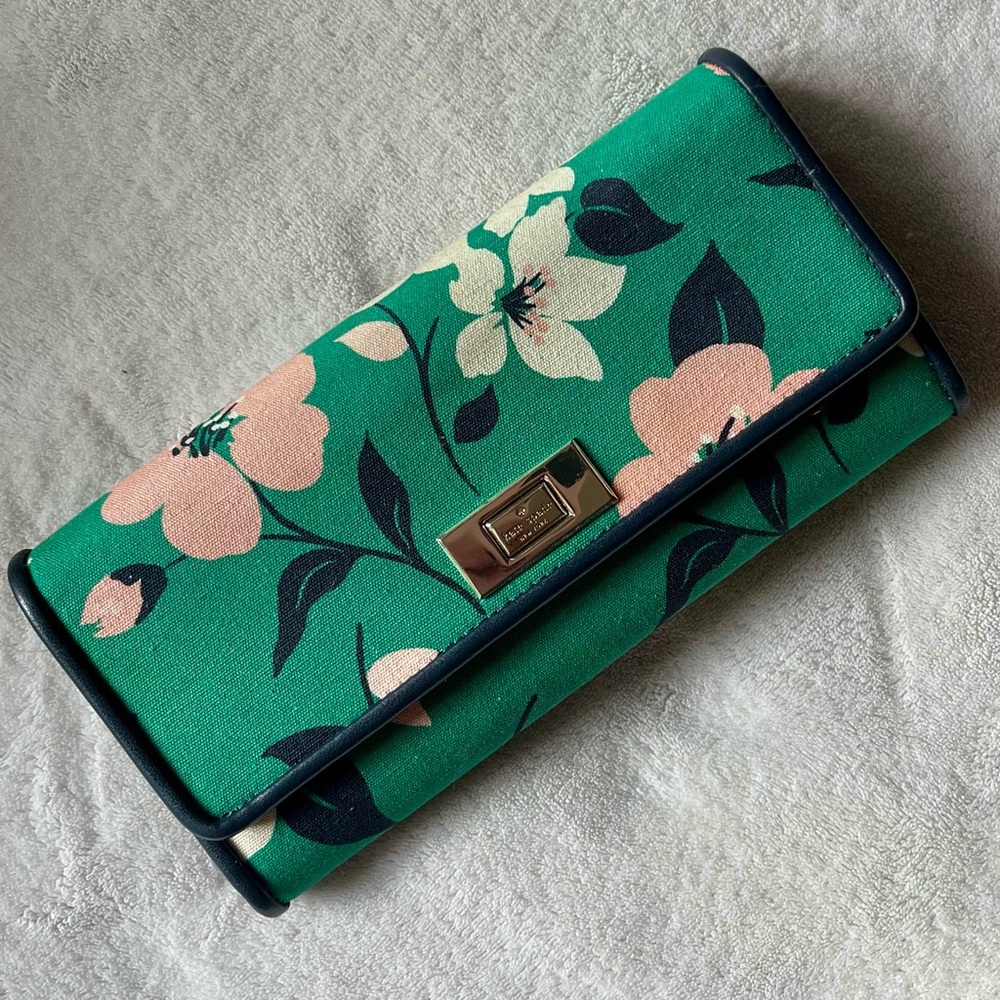 kate spade Lucia Large Slim Flap Wallet